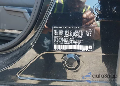 2021 Honda Hr-V Awd Ex-L z USA, uszkodzony, nr VIN 3CZRU6H7XMM744122